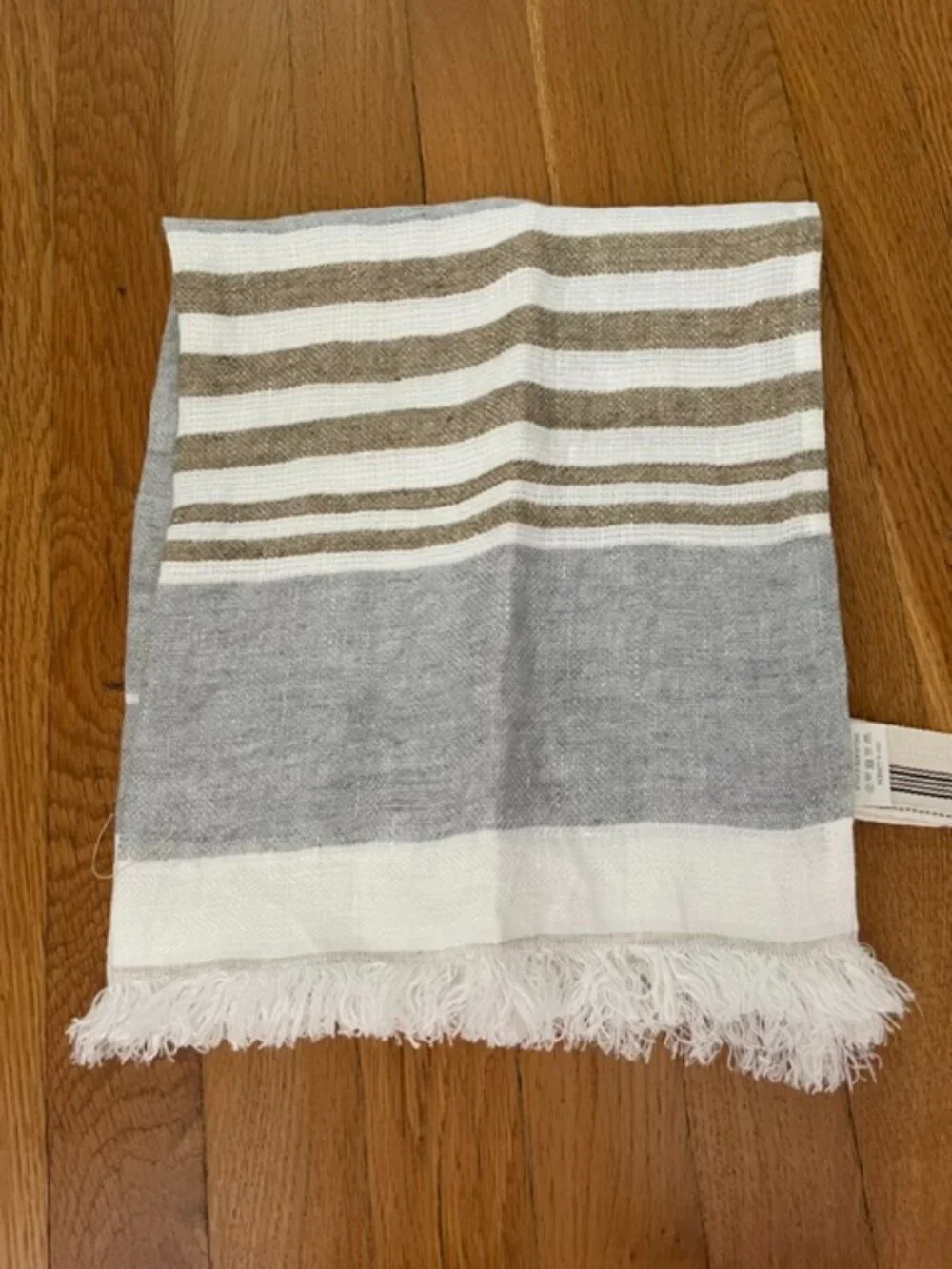 Libeco The Belgian Linen Towel Ash Stripe 25